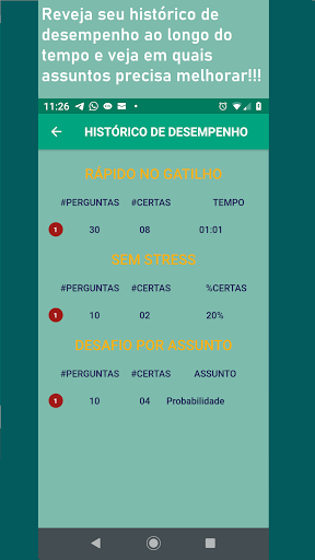 Android application TÔ ENEM AÍ MATEMÁTICA I screenshort