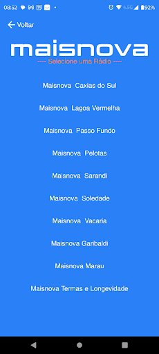 Android application Rede Maisnova screenshort