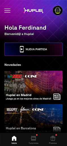 Android application Huplei screenshort