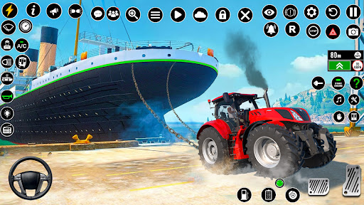 Android application Heavy Tractor Pulling Games 3D screenshort