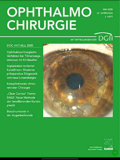 OPHTHALMO-CHIRURGIE – OC App Screen 3