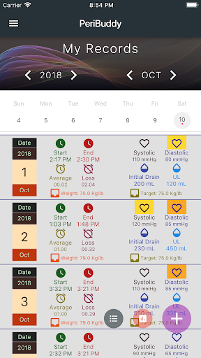 PeriBuddy - Managing Peritonea Screen 2