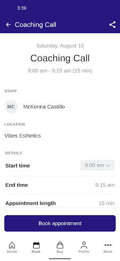 Vibes Esthetics Screen 3