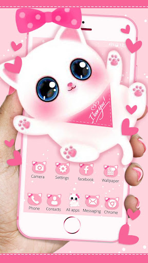 ✓ [Updated] Adorable Pink Cat Themes HD Wallpapers 3D icons for PC / Mac /  Windows 11,10,8,7 / Android (Mod) Download (2023)