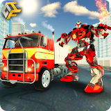 Flying Robot FireFighter: Truck Transform Game icon