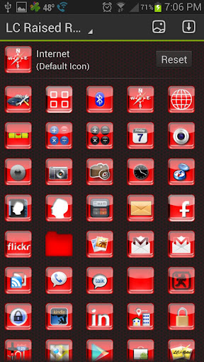 LC Raised Red Theme Screen 2