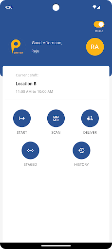 ParkPro Driver Screen 2
