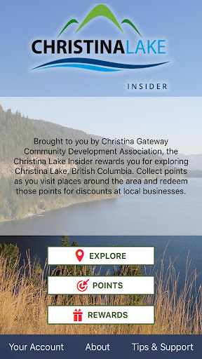 Android application Christina Lake Insider screenshort