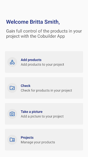 Cobuilder App Screen 2
