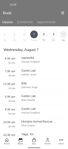 Screenshot of Union Fitness