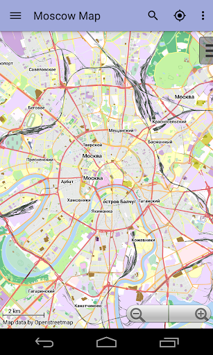 Android application Moscow Offline City Map screenshort