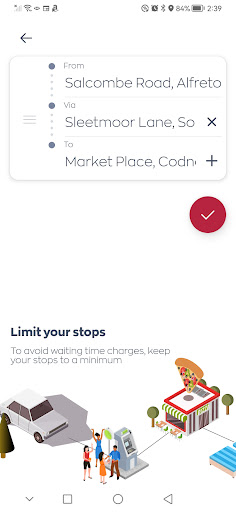 Android application Amber Taxis Alfreton screenshort