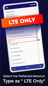 4G LTE Only Network: 4G Only
