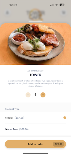 Tower Cafe TAS Screen 2