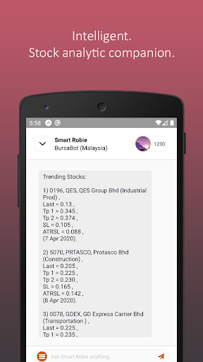 Android application SmartRobie screenshort