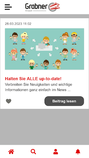 Android application Grabner TeamApp screenshort