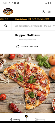 Android application Kripper Grillhaus screenshort
