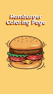 Jogo de colorir hambúrguer