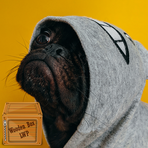 black pug wallpaper logo