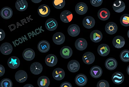 Sombre - Pack d'icônes