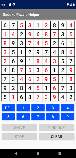 Sudoku Puzzle Helper