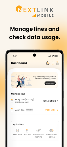 Android application Nextlink Mobile screenshort
