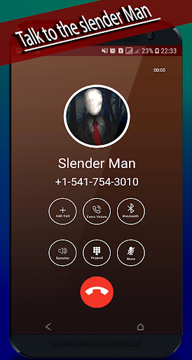 slender Mans video call Screen 2