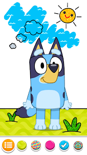 Bluey Coloring Book and Quiz