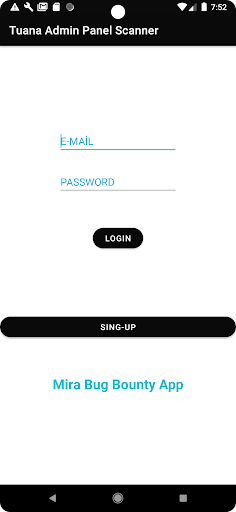 Android application Tuana Admin Panel Scanner screenshort