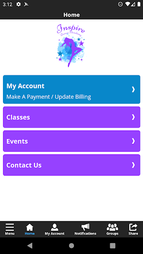 Inspire Dance Academy Screen 2