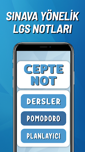 Android application Cepte Not LGS 2024 Hazırlık screenshort