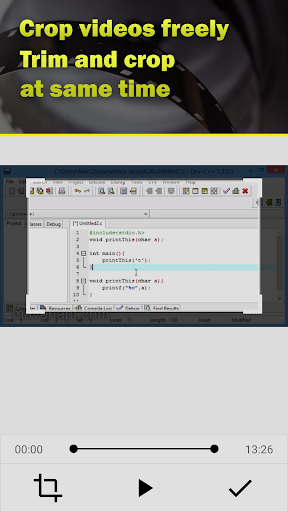 VidCrop - video cropper Screen 2