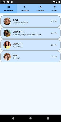 Android application Blackpink Fake Call and Text screenshort