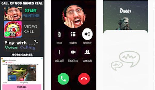 FG Duddy Games fake call Screen 3