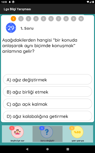 8. Su0131nu0131f Bilgi Yaru0131u015fmasu0131 & Sohbet Lgs Test u00c7u00f6z 5.6 screenshots 17