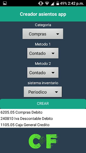 creador asientos contables Screen 2