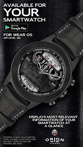 Android application SWF Orion Chrono Watch Face screenshort