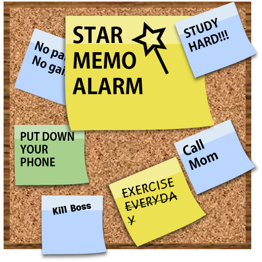 Star memo alarm - popcorn note  Icon