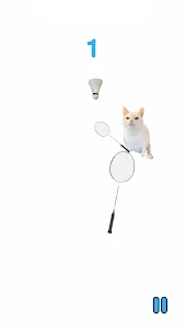 Cat Meme Badminton