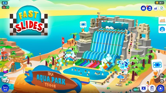 تحميل لعبة Idle Theme Park مهكرة اموال لا نهاية 2