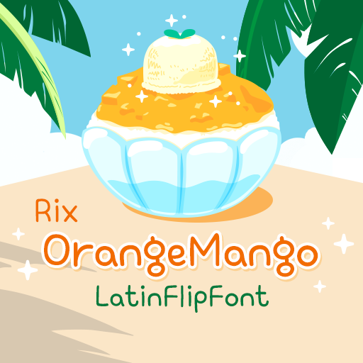 RixOrangeMango™ Latin Flipfont logo
