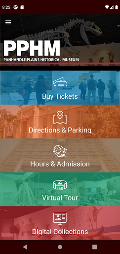 Android application Panhandle-Plains Museum (PPHM) screenshort