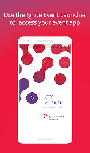 Android application Ignite Event Launcher screenshort