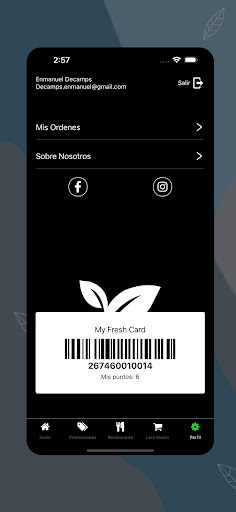 Android application SuperFresh App screenshort