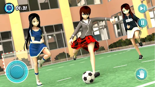 jogo 3d menina anime colegial