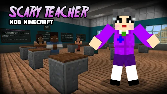 Scary Teacher Skins For MCPE