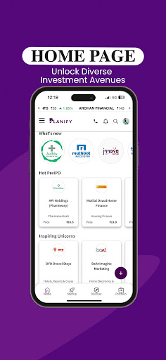 Android application Planify - Startups | PreIPO screenshort