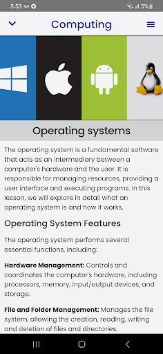 Informatics Course Screen 3