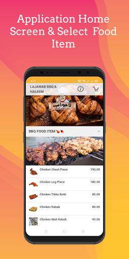 Android application LAJAWAB BBQ & HALEEM screenshort