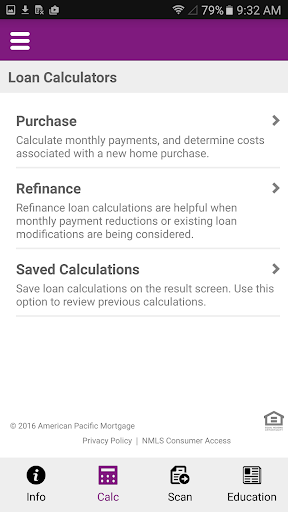 Screenshot of Sterling Mortgage